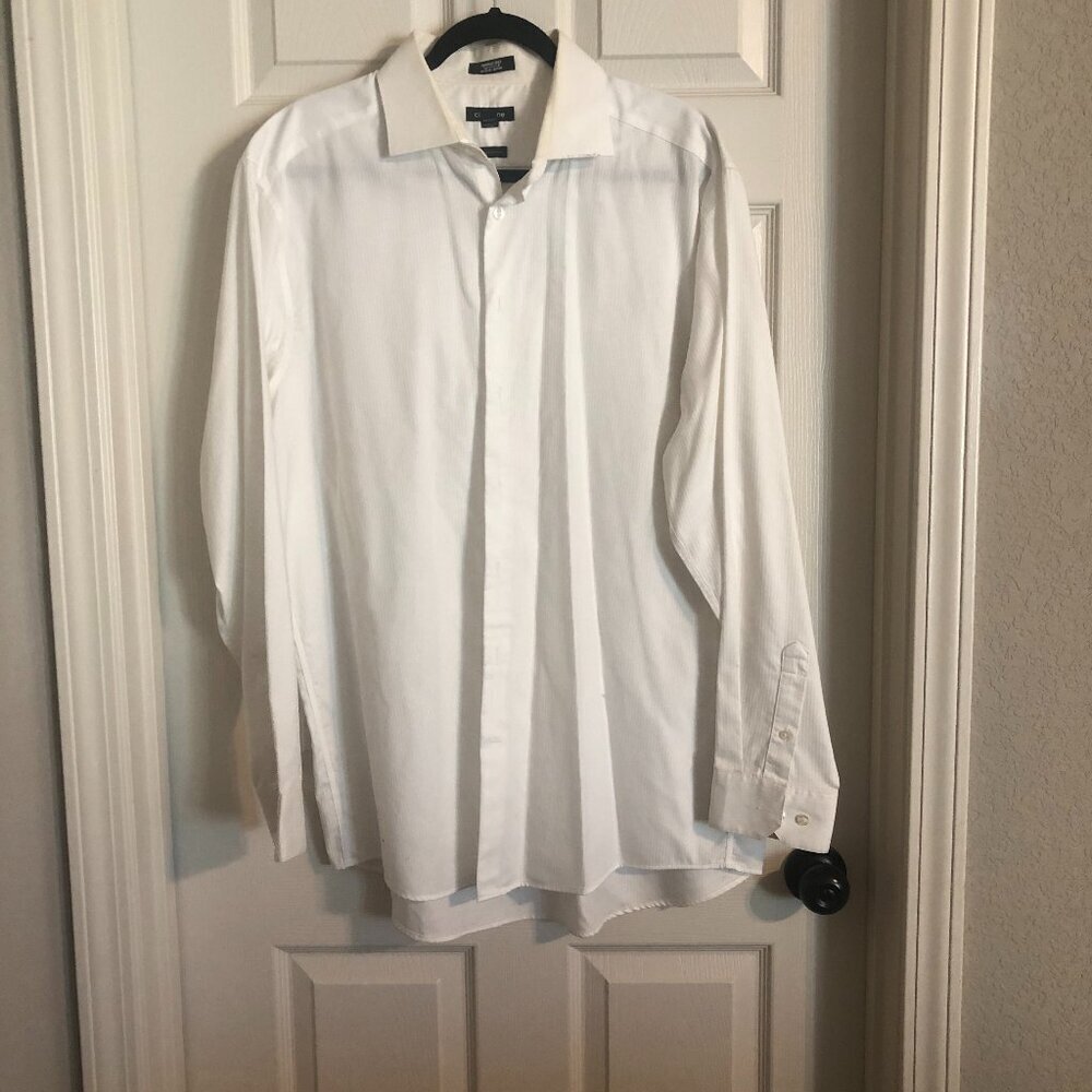 Claiborne Mechanical Stretch Regular Fit classic button up long sleeve 17.5‎